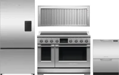 4 Piece Package Includes Refrigerator, Range, Hood And Dishwasher